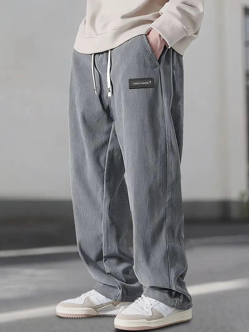 Pantalón de Pana Ancho con Cordón Ajustable
