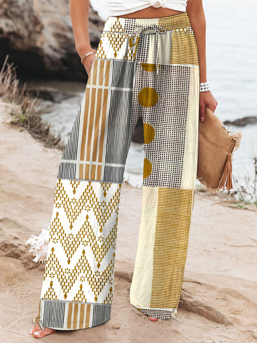 BAHÍA BOHO™ | PANTALÓN AMPLIO DISEÑO CLÁSICO
