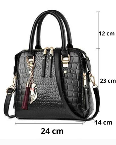 FIRENZE™ | BOLSO DE MANO DE LUJO CON ACABADO CROCO