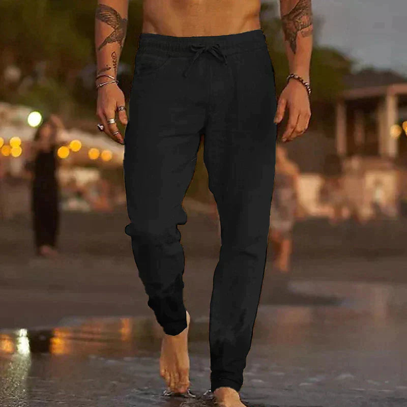 TOSCANO™ | PANTALÓN LINO CASUAL DE HOMBRE