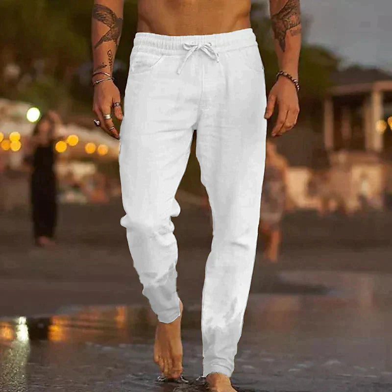 TOSCANO™ | PANTALÓN LINO CASUAL DE HOMBRE