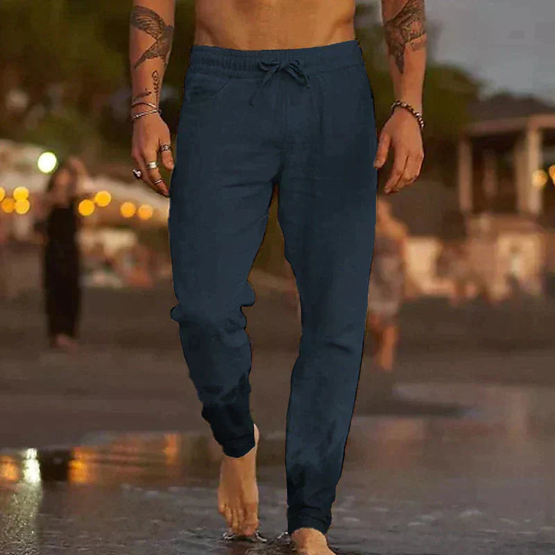 TOSCANO™ | PANTALÓN LINO CASUAL DE HOMBRE