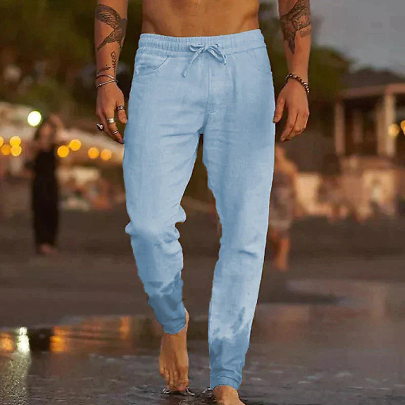 TOSCANO™ | PANTALÓN LINO CASUAL DE HOMBRE