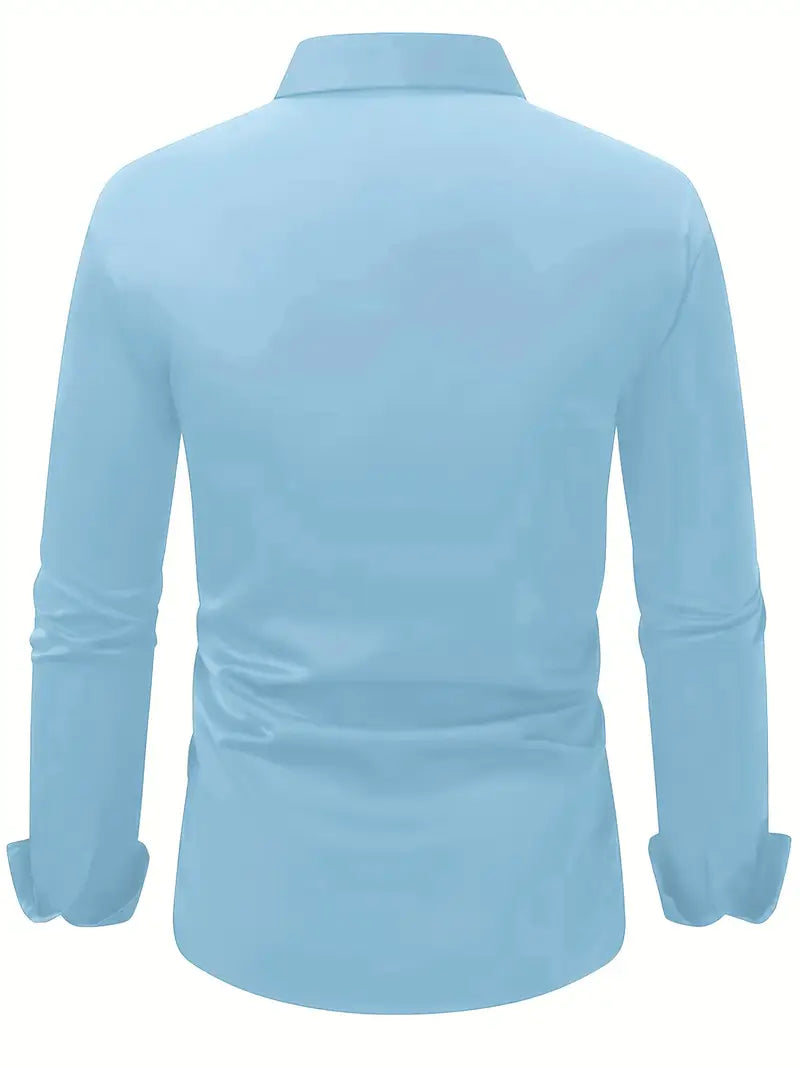 ROMA™ | CAMISA DE LUJO AJUSTADA DE MANGA LARGA