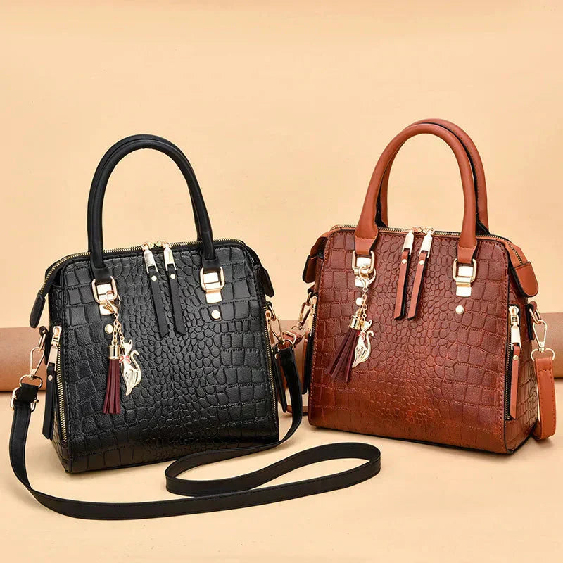FIRENZE™ | BOLSO DE MANO DE LUJO CON ACABADO CROCO