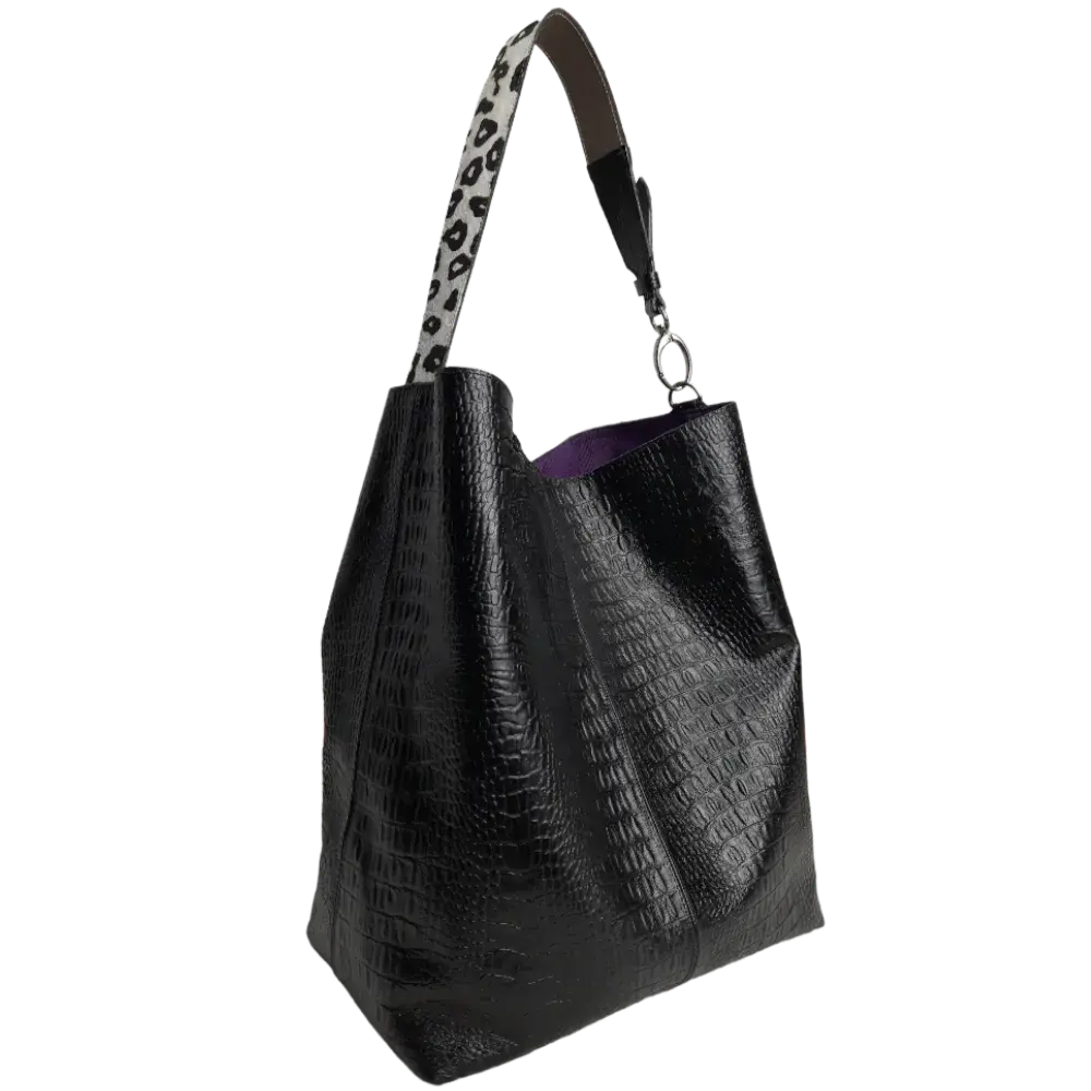GIADA™ | BOLSO DE HOMBRO PREMIUM CON DETALLE ANIMAL PRINT
