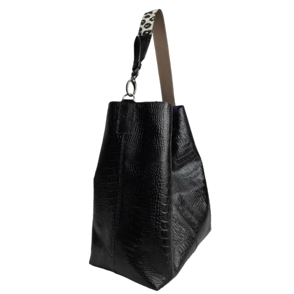 GIADA™ | BOLSO DE HOMBRO PREMIUM CON DETALLE ANIMAL PRINT