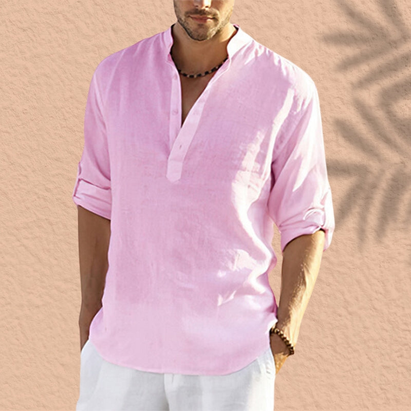Camisa de Lino Estilo Casual