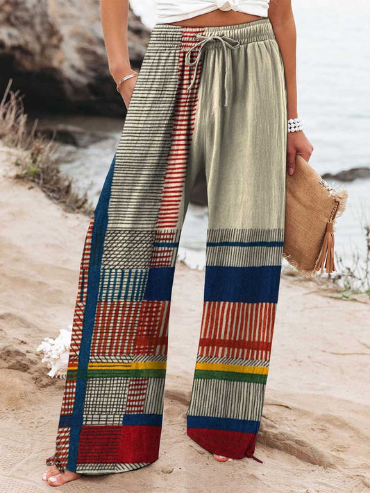BAHÍA BOHO™ | PANTALÓN AMPLIO JUEGO DE COLORES