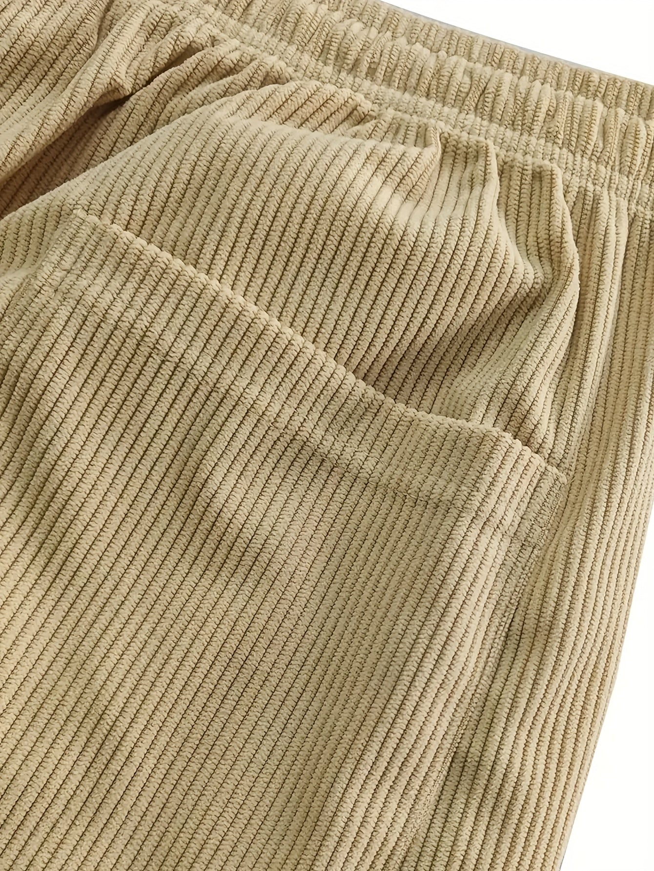 Pantalón de Pana Ancho con Cordón Ajustable