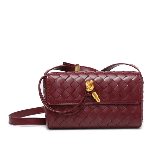 VITTORIA™ | BOLSO DE LUJO ENTRELAZADO CON CIERRE DORADO