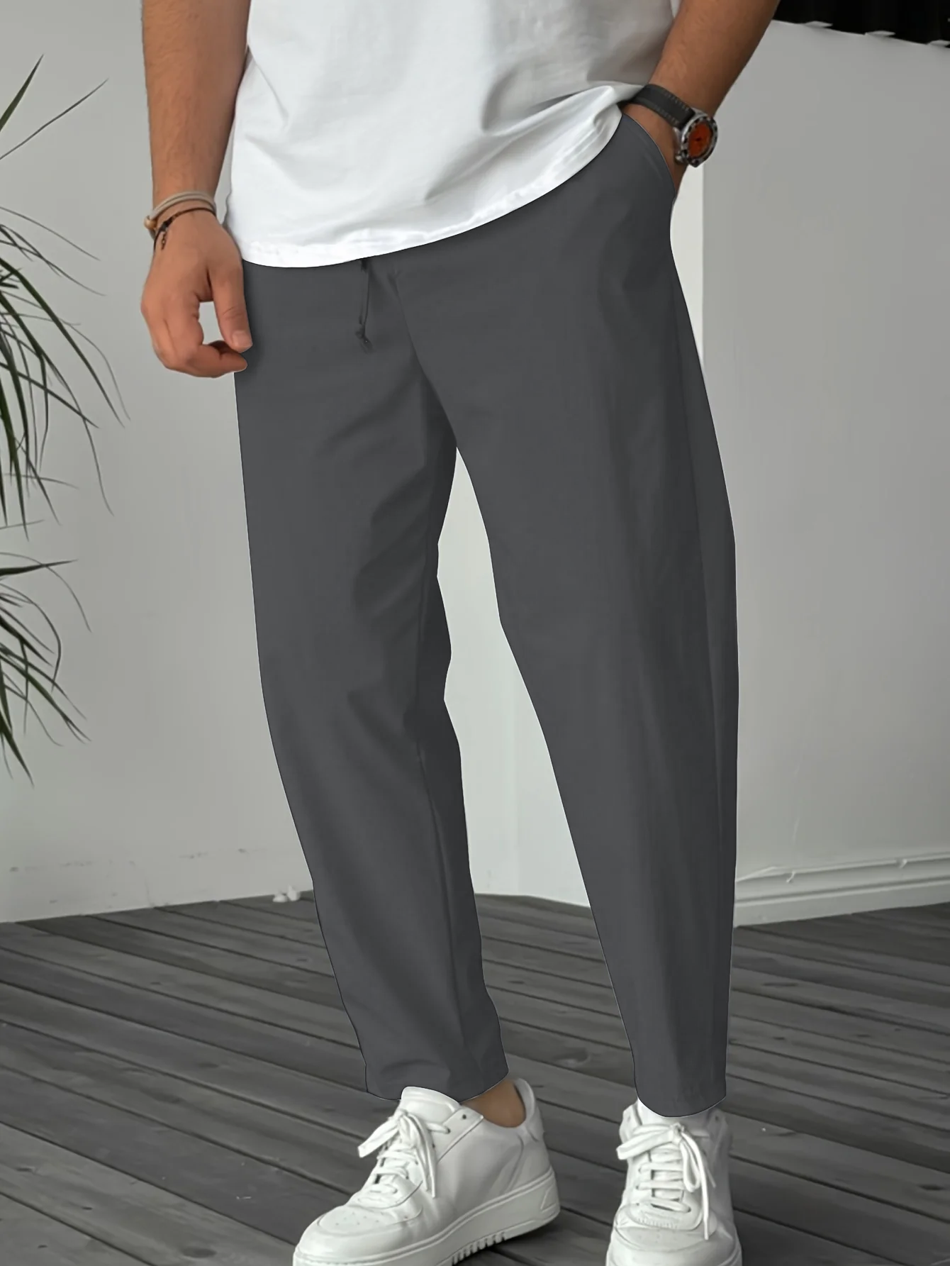 Pantalón Jogger Tapered con Cordón
