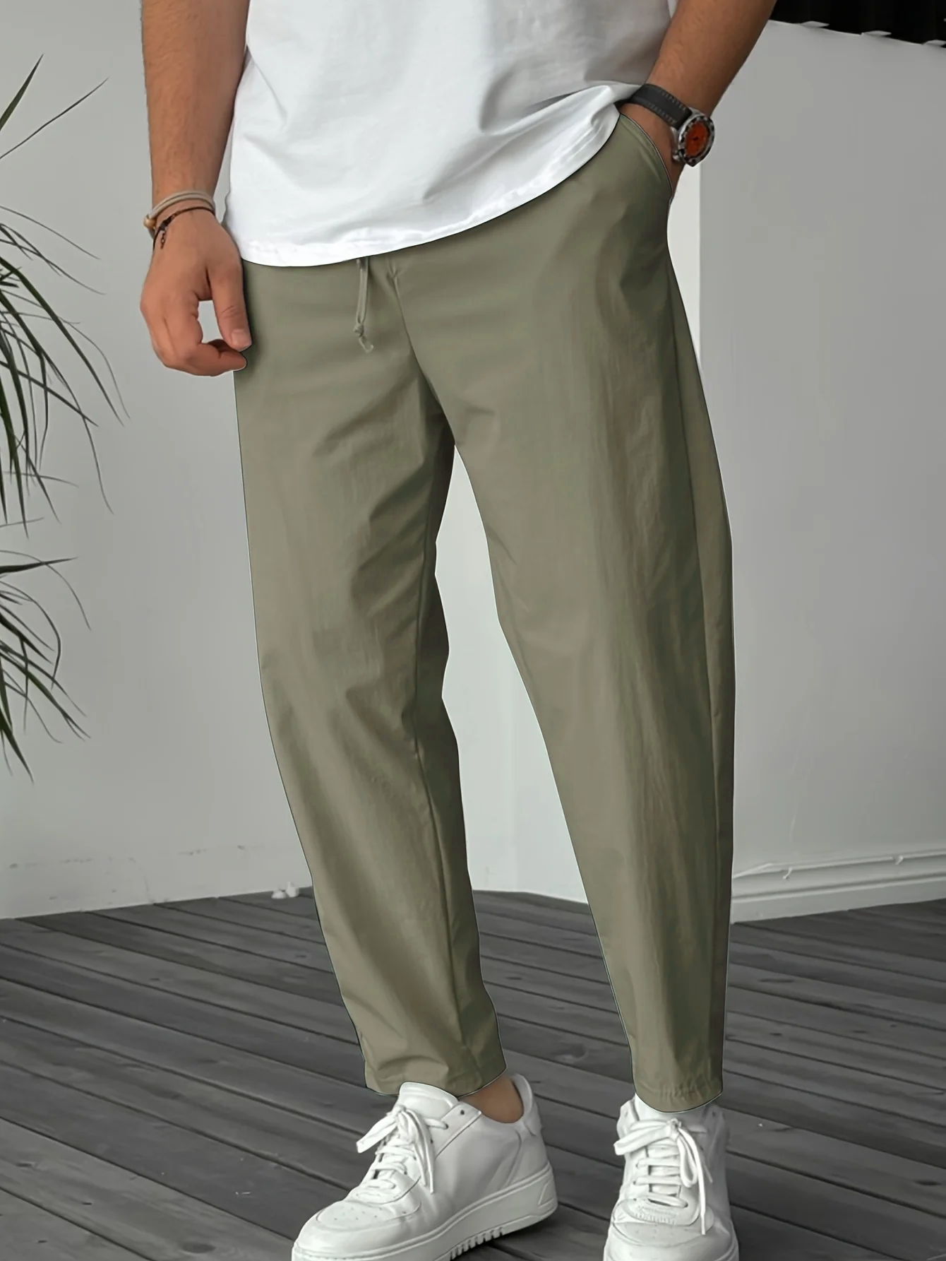 Pantalón Jogger Tapered con Cordón