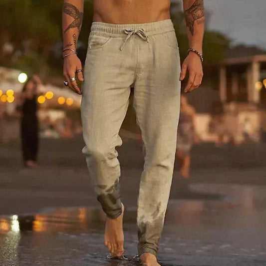 TOSCANO™ | PANTALÓN LINO CASUAL DE HOMBRE