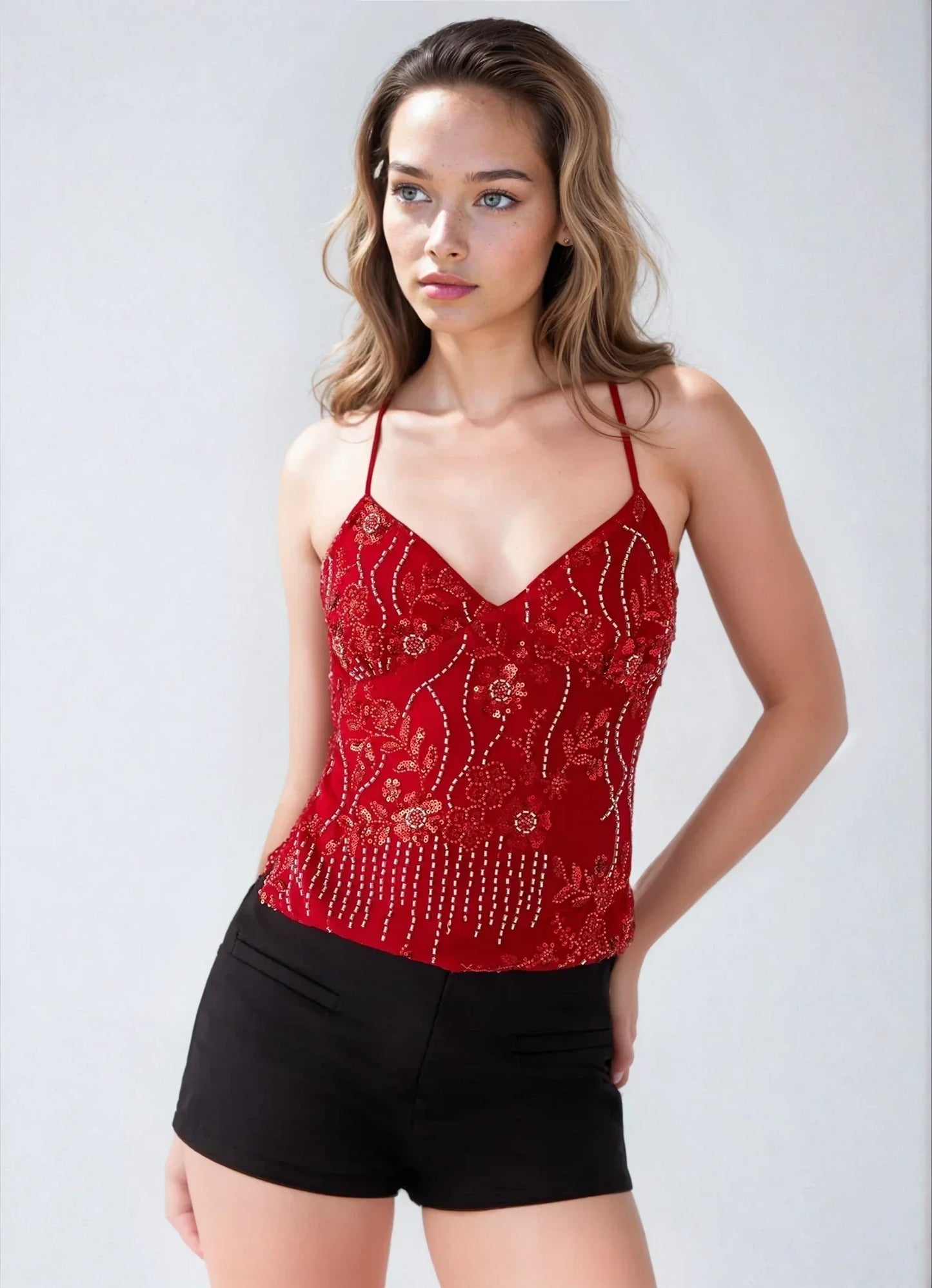 Top Cami con Bordado