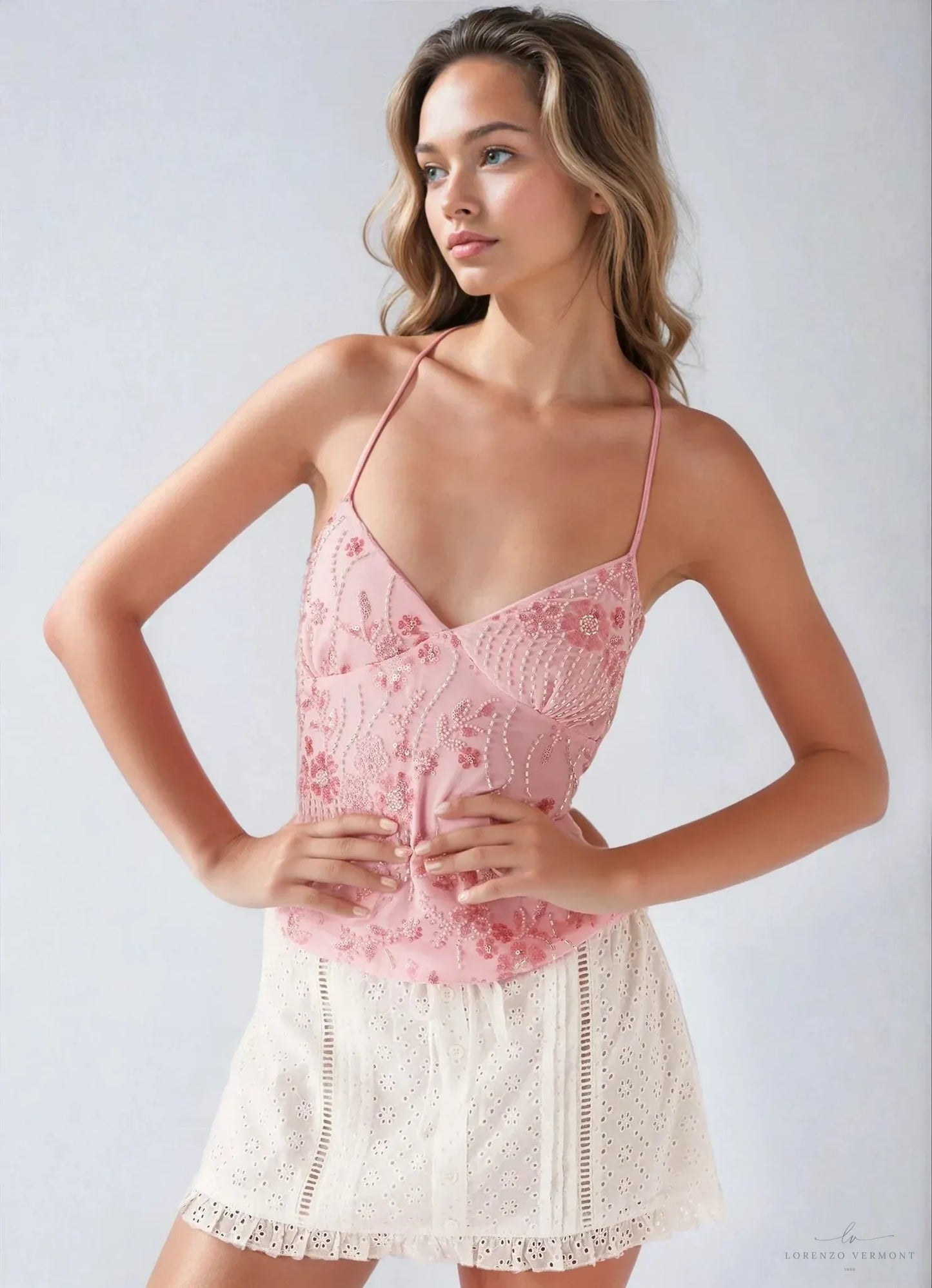 Top Cami con Bordado