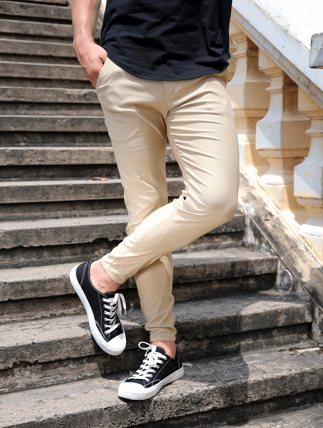 Pantalón Slim Fit Negro