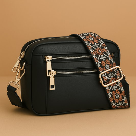 ROMINA™ | BOLSO CROSSBODY DE LUJO CON CORREA ESTAMPADA