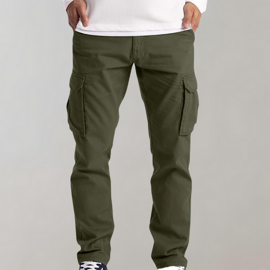 Pantalón Cargo Slim Fit con Bolsillos Laterales
