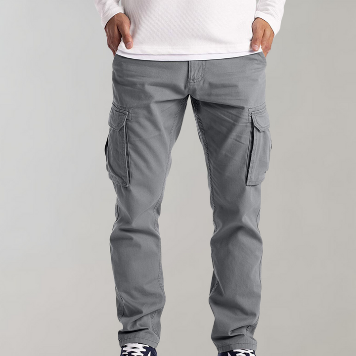 Pantalón Cargo Slim Fit con Bolsillos Laterales