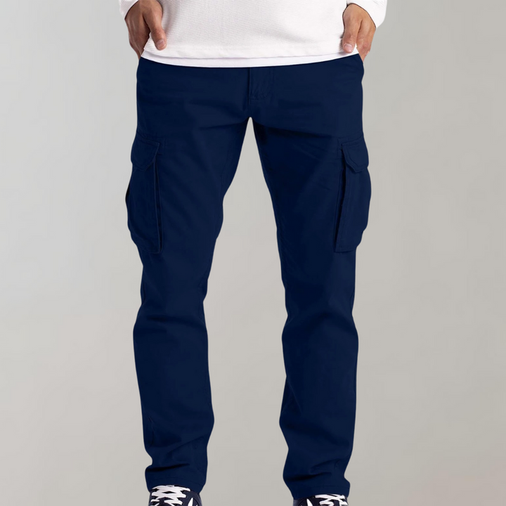 Pantalón Cargo Slim Fit con Bolsillos Laterales