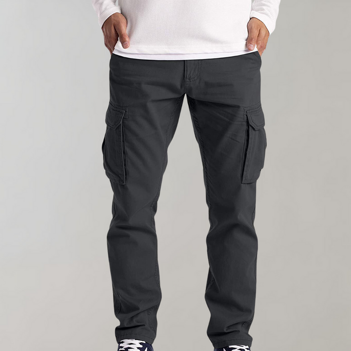 Pantalón Cargo Slim Fit con Bolsillos Laterales
