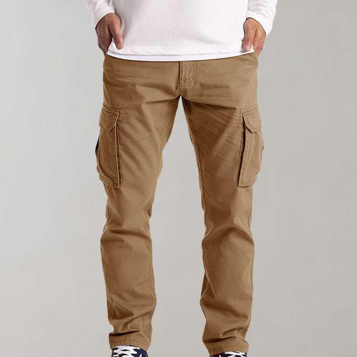 Pantalón Cargo Slim Fit con Bolsillos Laterales