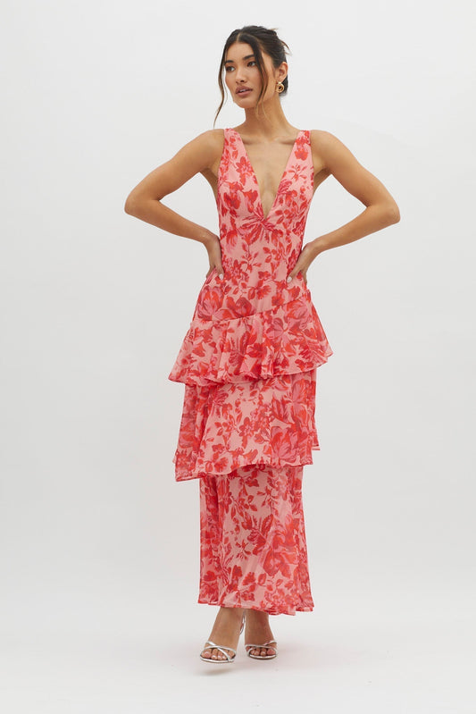 AMALFI | VESTIDO LARGO FLORAL