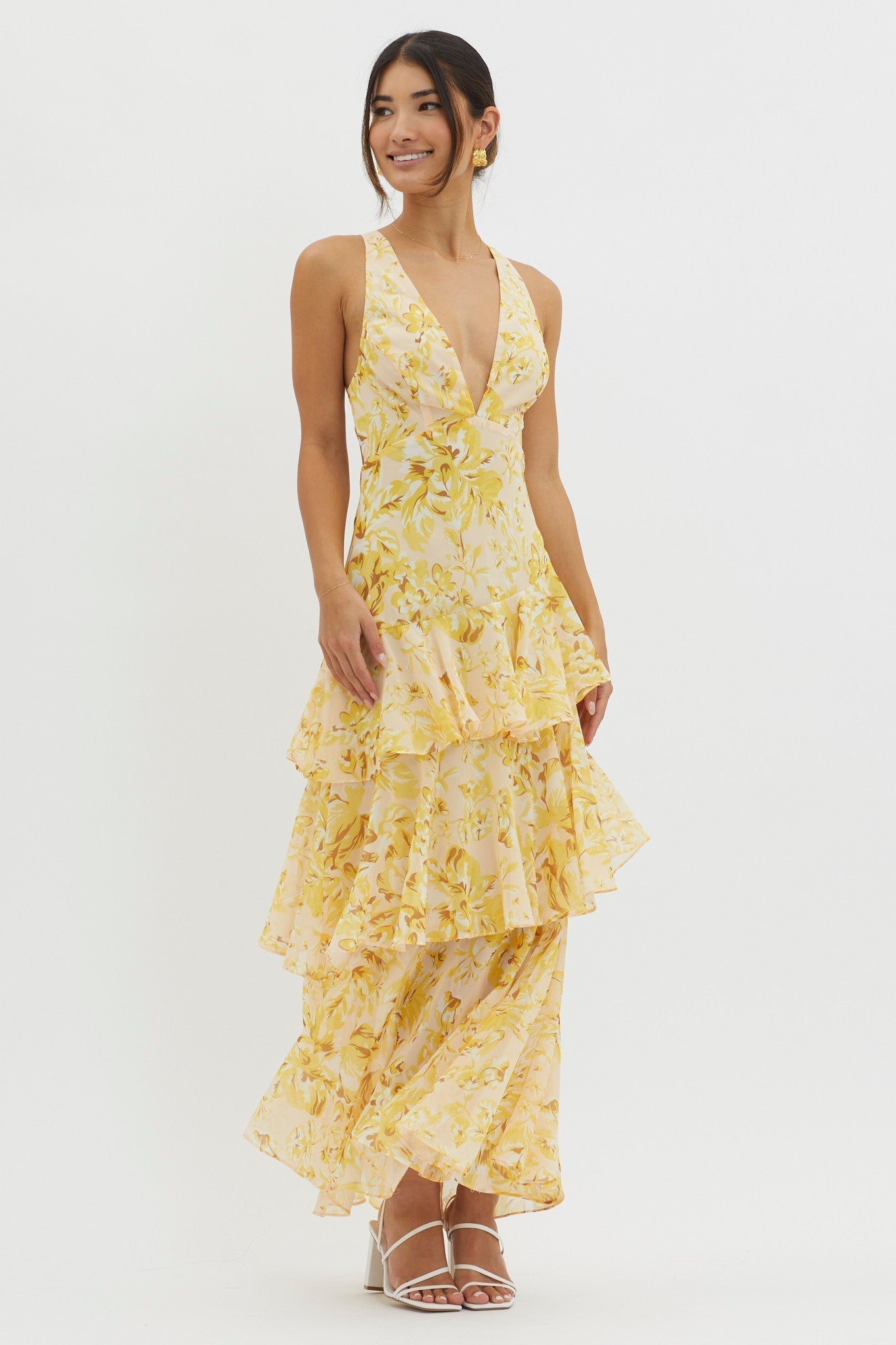 AMALFI | VESTIDO LARGO FLORAL