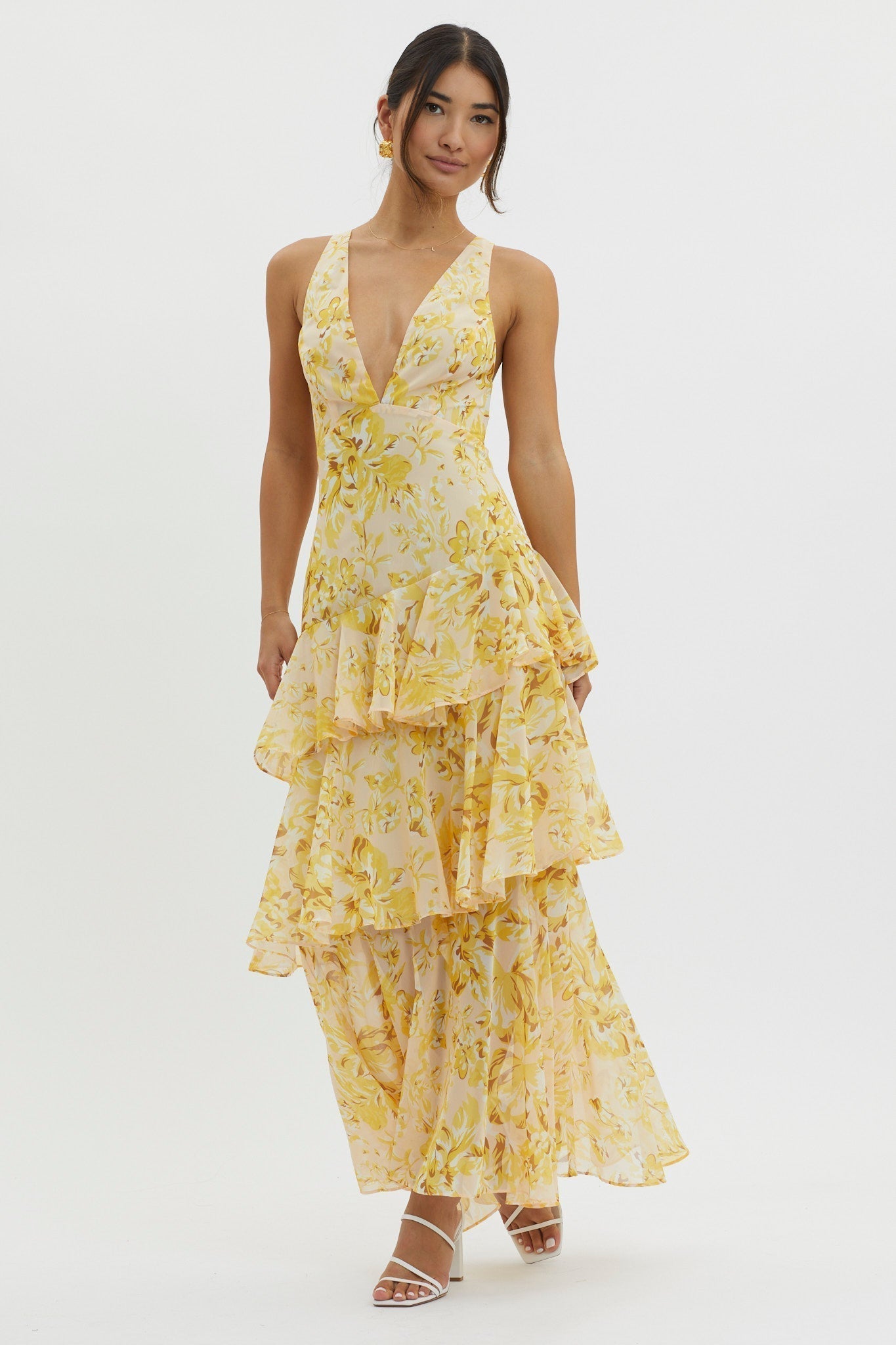 AMALFI | VESTIDO LARGO FLORAL