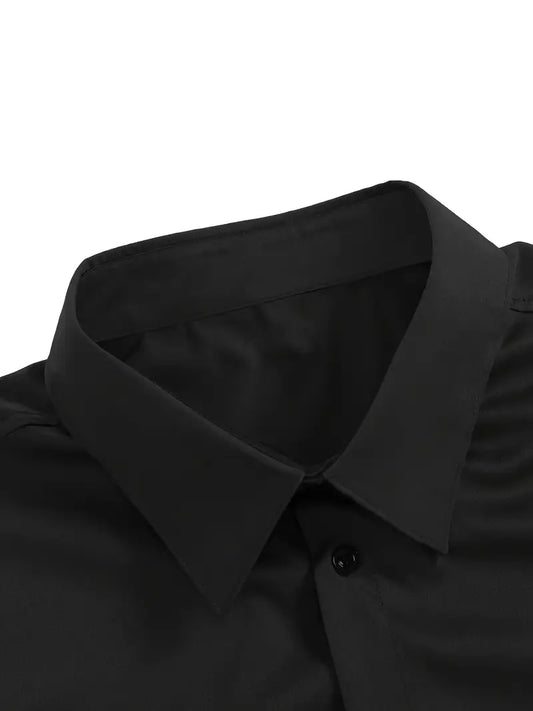 ROMA™ | CAMISA DE LUJO AJUSTADA DE MANGA LARGA