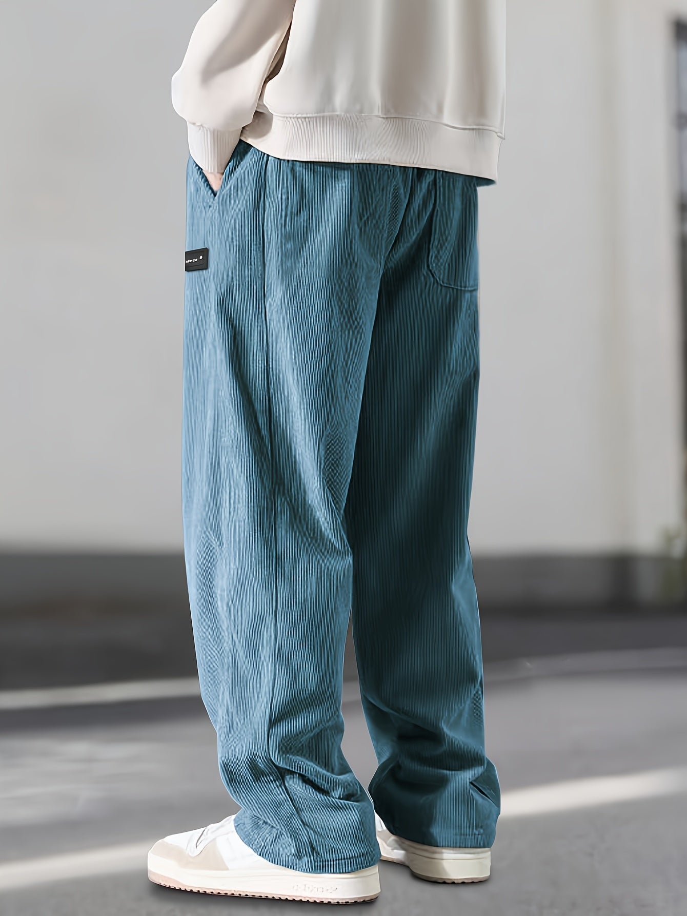 Pantalón de Pana Ancho con Cordón Ajustable
