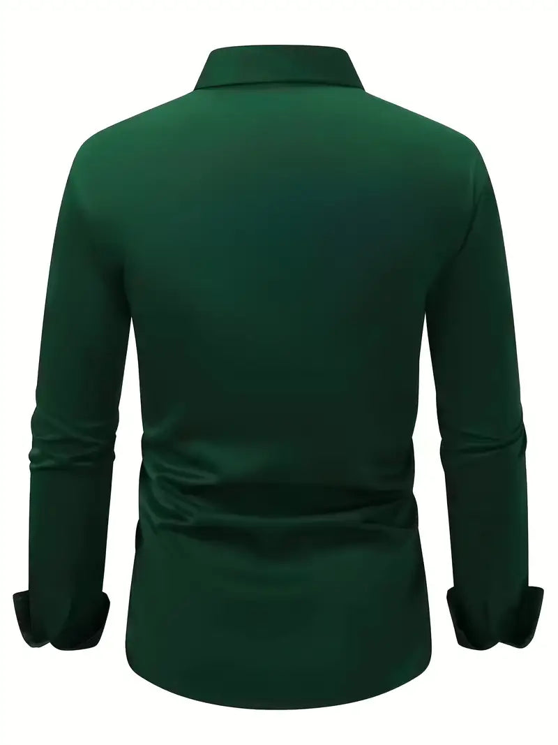 ROMA™ | CAMISA DE LUJO AJUSTADA DE MANGA LARGA