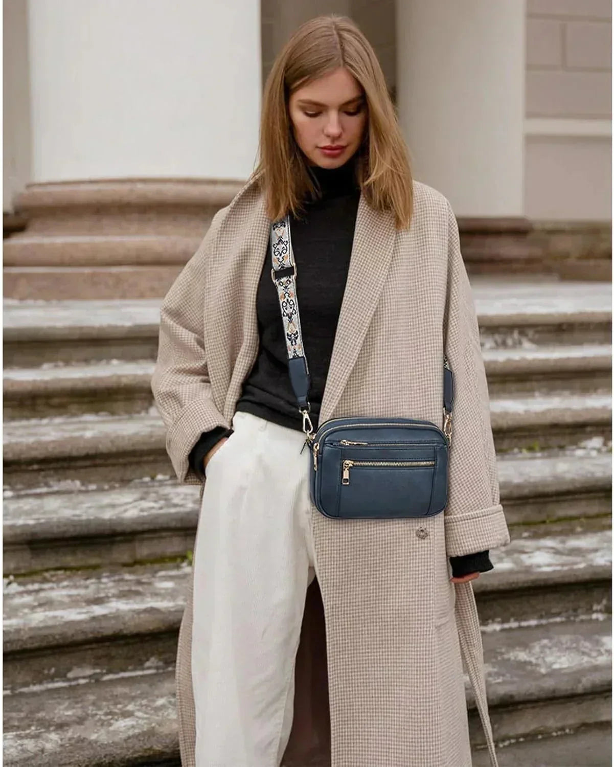 ROMINA™ | BOLSO CROSSBODY DE LUJO CON CORREA ESTAMPADA