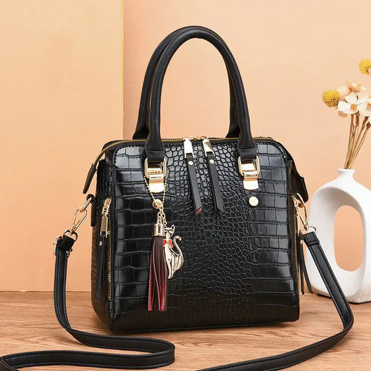 FIRENZE™ | BOLSO DE MANO DE LUJO CON ACABADO CROCO