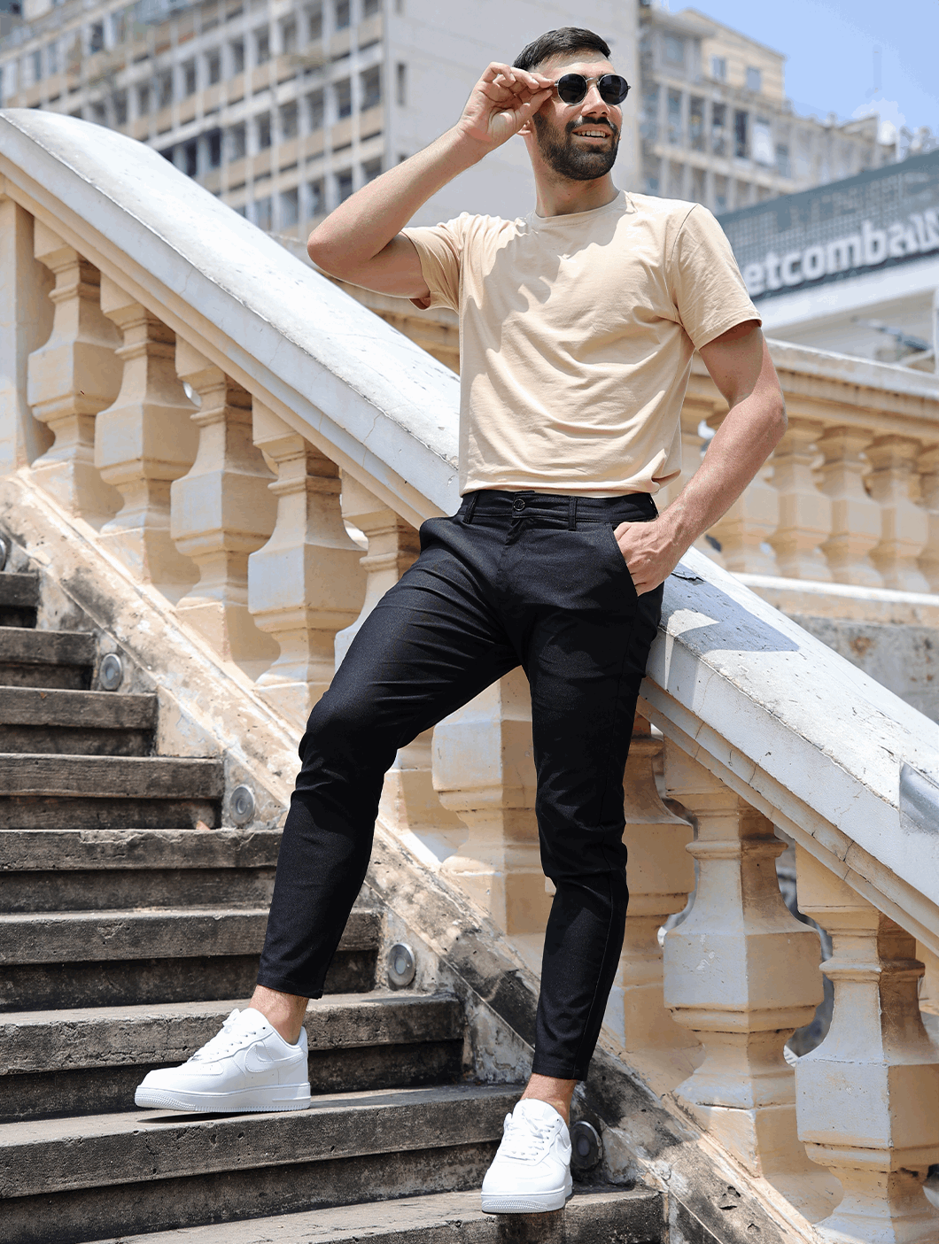 Pantalón Slim Fit Negro